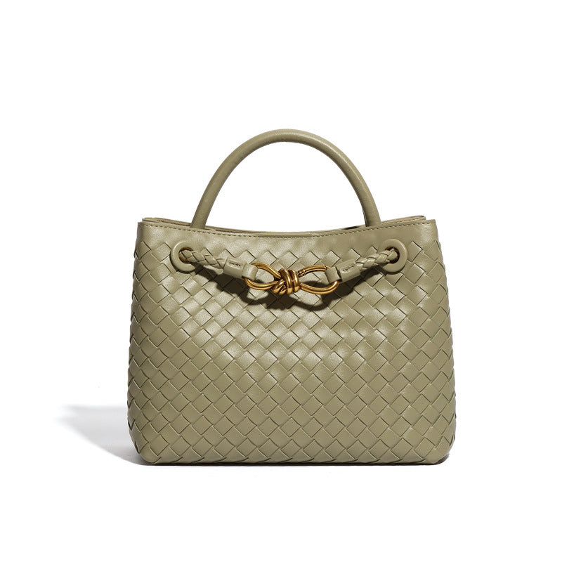 Sac messager à bandoulière tissé à la main pour femmes, personnalité gracieuse, Simple