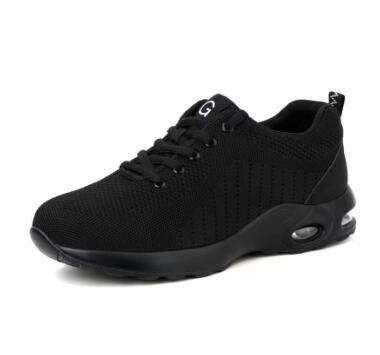 Chaussures de Protection du travail tissées volantes avec bouton d'arrivée transfrontalière, embout en acier