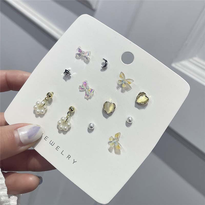 Boucles d'oreilles à tige en argent sterling pour femme
