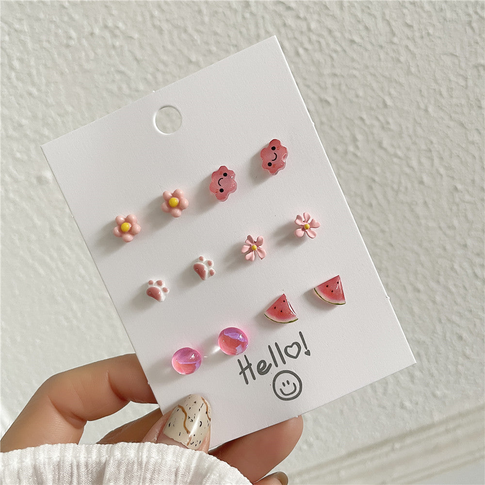 Boucles d'oreilles à tige en argent sterling pour femme