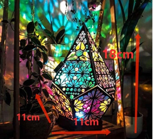 Lampadaire bohème ciel étoilé lumières lampes de Table en bois Style bohème décor cadeau pour la décoration de jardin à la maison