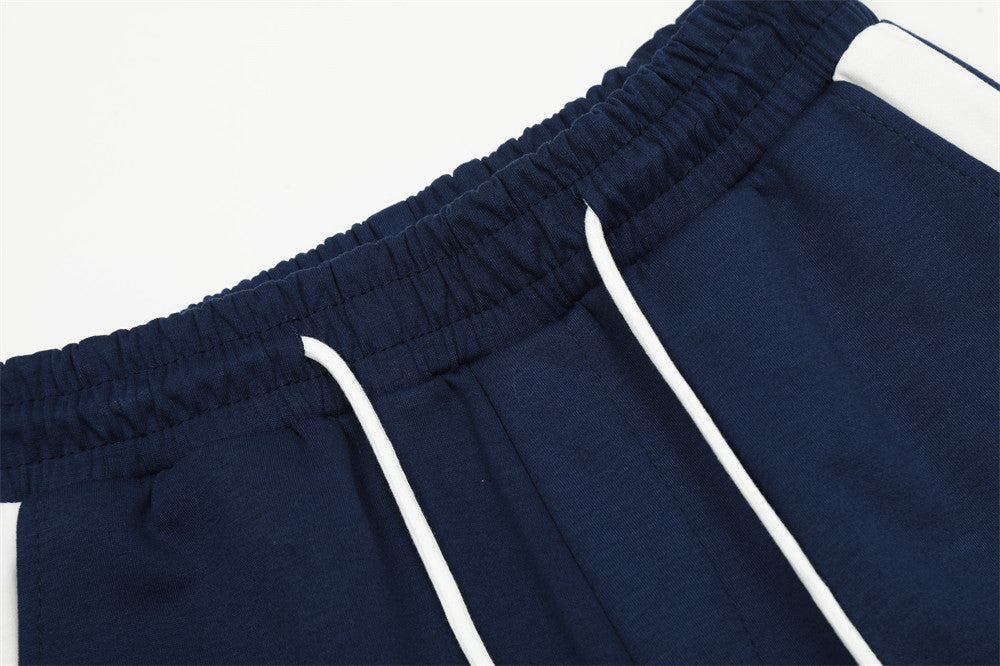 Men's Side Striped Stitching Straight Casual Pants