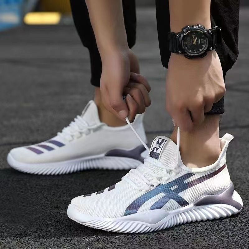 Chaussures de course à fond souple pour hommes, chaussures de loisirs à la mode, Style coréen