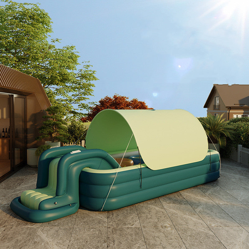 Piscine gonflable automatique pour enfants ombre piscine pour bébé seau de natation piscine pliante pataugeoire piscine à balles gonflable