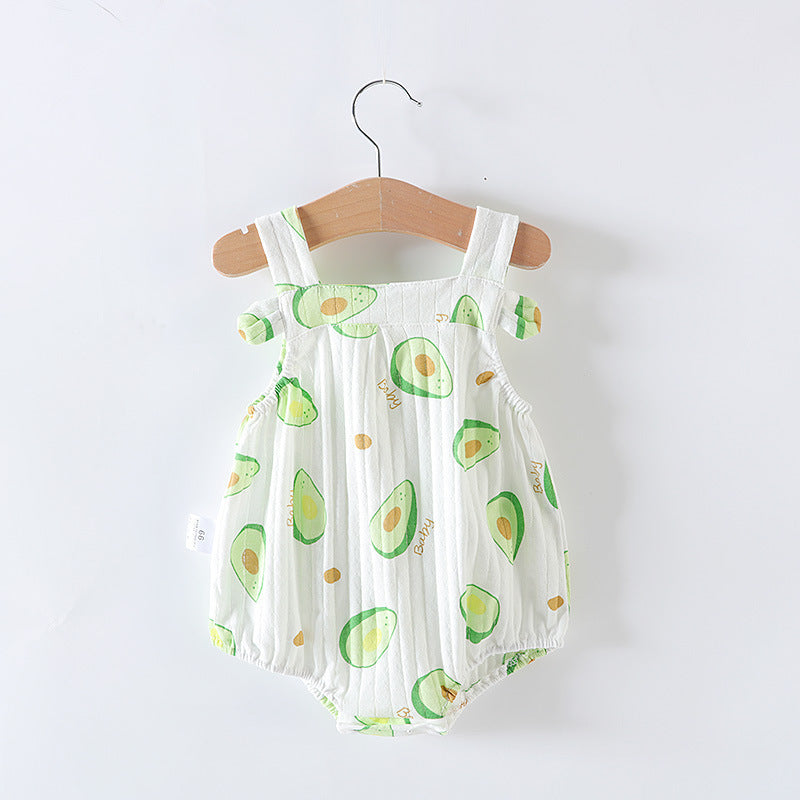 Robe une pièce pour bébé fille, barboteuse triangulaire pour nouveau-né