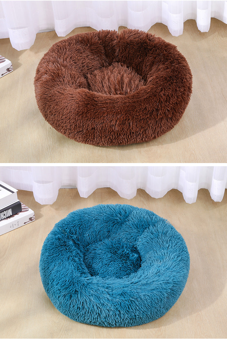 Cathouse Doghouse Grands, Moyens et Petits Chiens Chaud en Peluche Ronde Lit pour Animaux de Compagnie Lit pour Chien Lit pour Chat Lit pour Chien