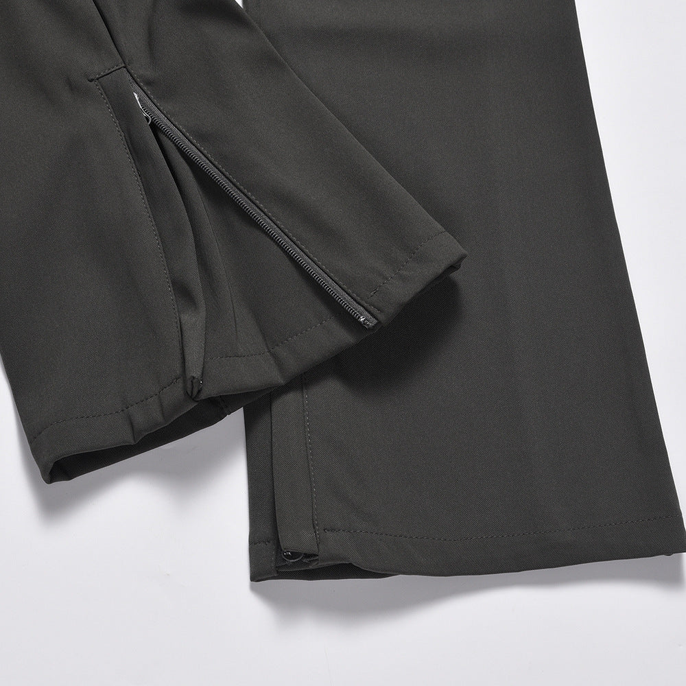 Fashion American Solid Color Casual Pants Men