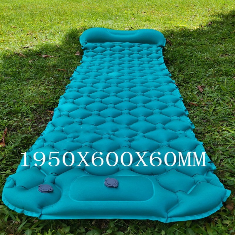 Colchoneta inflable para exteriores, suministros para acampar al aire libre, colchón inflable automático portátil, colchoneta para tienda a prueba de humedad, colchoneta para acampar