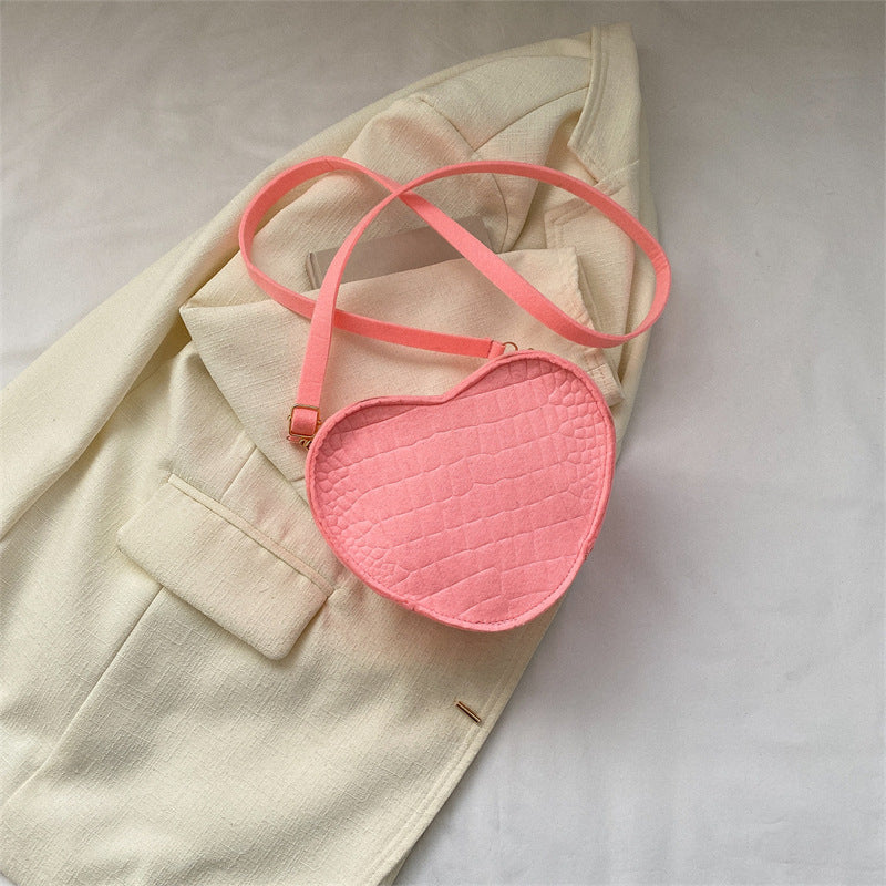 Bolso oblicuo simple y fresco Bolso de hombro de simplicidad popular