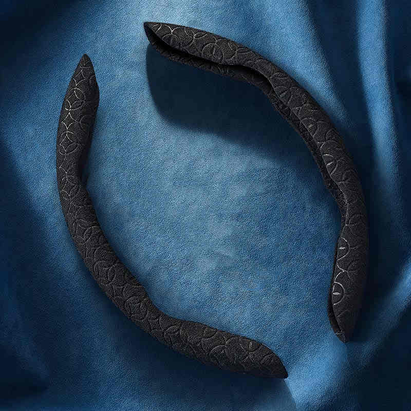 Housse de volant de voiture en daim, Ultra-fine, absorbant la sueur, antidérapante, été