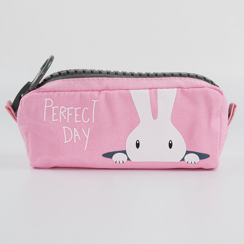 Trousse à crayons créative simple et mignonne en forme d'animal d'angle