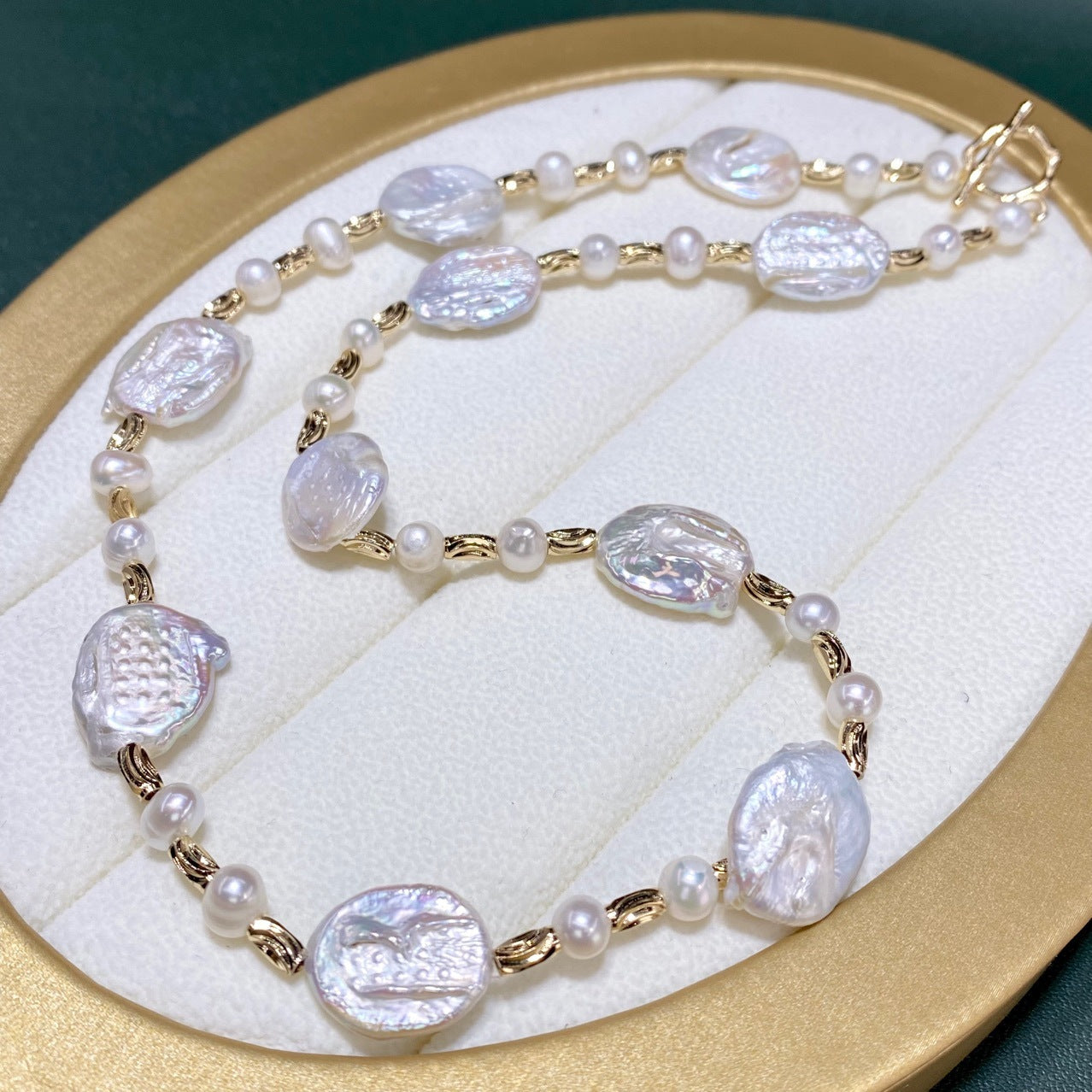 New Natural Baroque Pearl Necklace