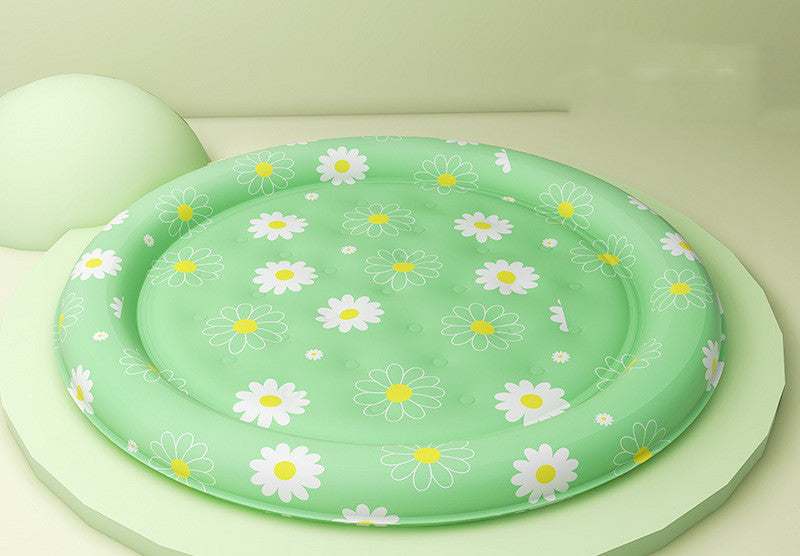 Tapis de glace pour animaux de compagnie, nid rond, gel froid