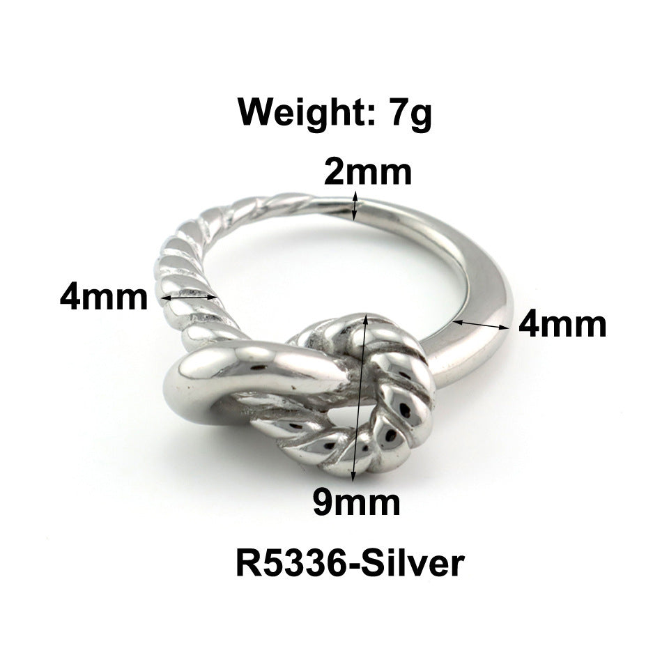 Fashion Bamboo Stainless Steel Ring