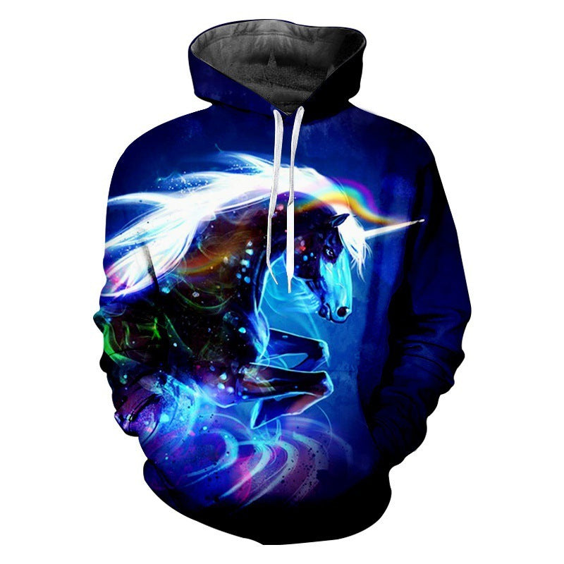 Sudadera deportiva de manga larga con impresión digital 3D