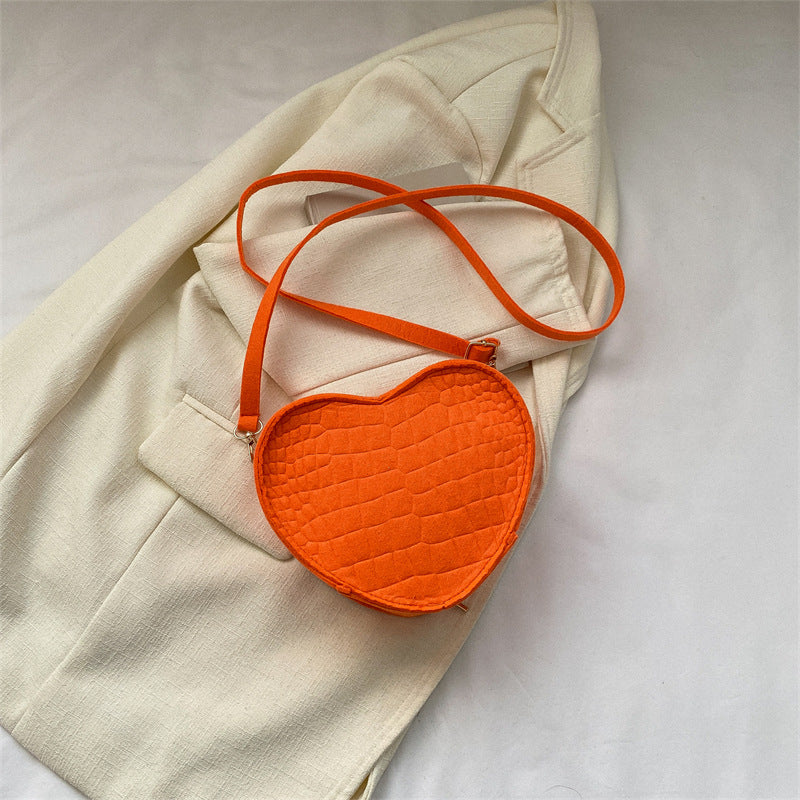 Bolso oblicuo simple y fresco Bolso de hombro de simplicidad popular