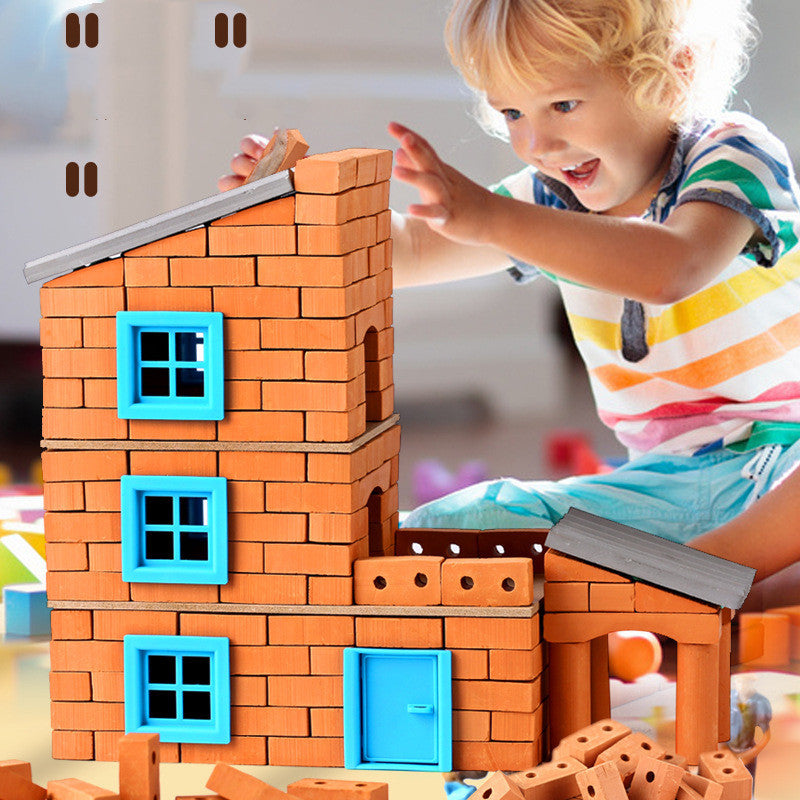 Jouets éducatifs Little Mason Toys Mini construire une maison