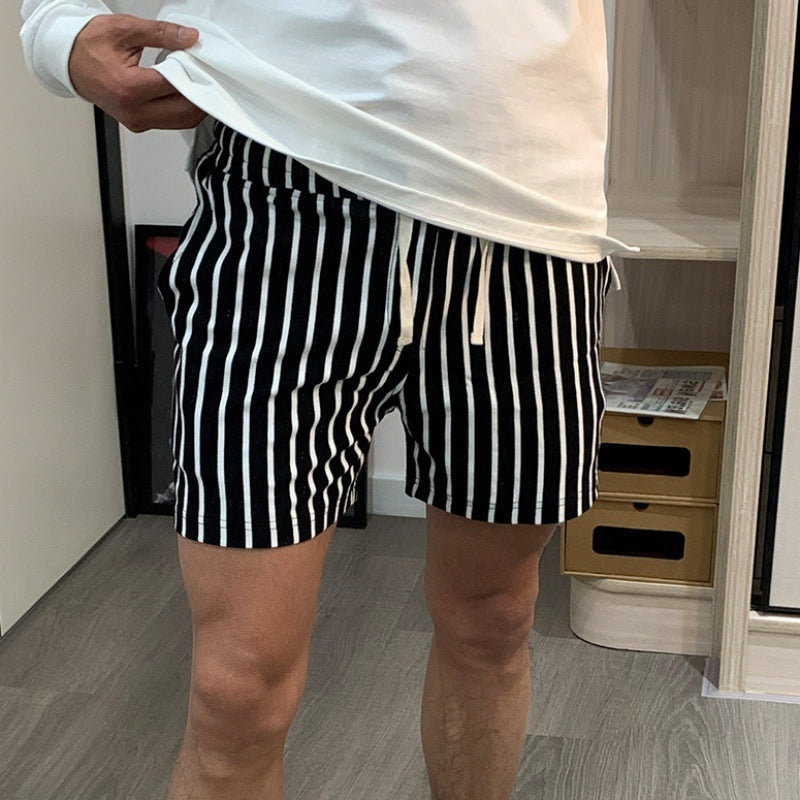 Men's Sports Casual Shorts Loose Stripes