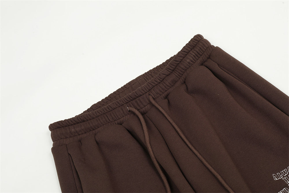 Loose Casual Fleece-lined Trousers Men