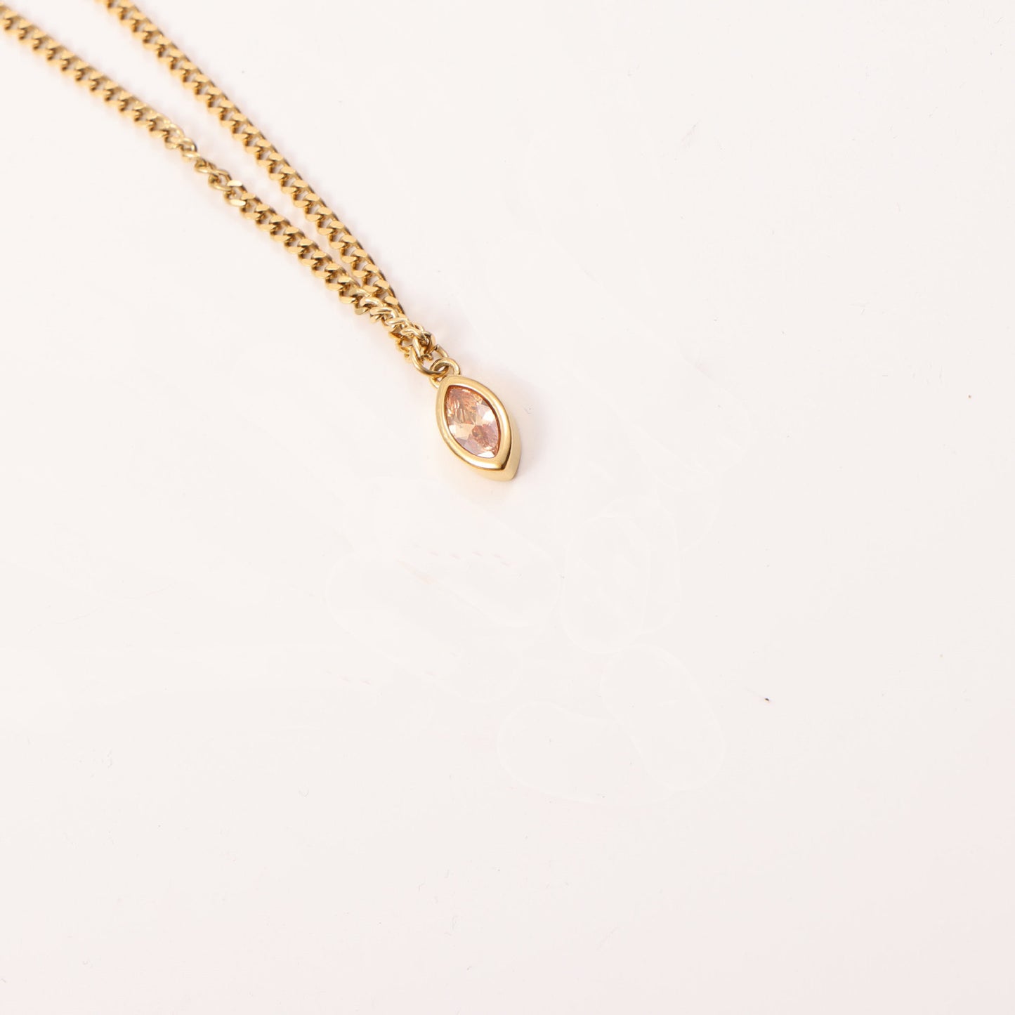 Fashion Multicolor Eye Zircon Necklace