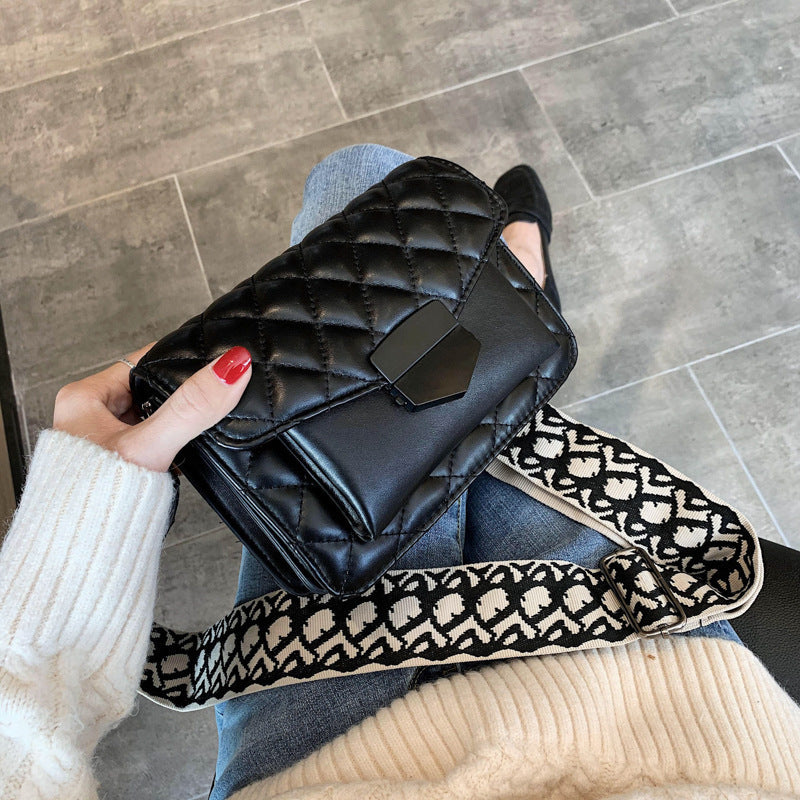 Simple Women's Fashion Shoulder Diamond Crossbody Bag