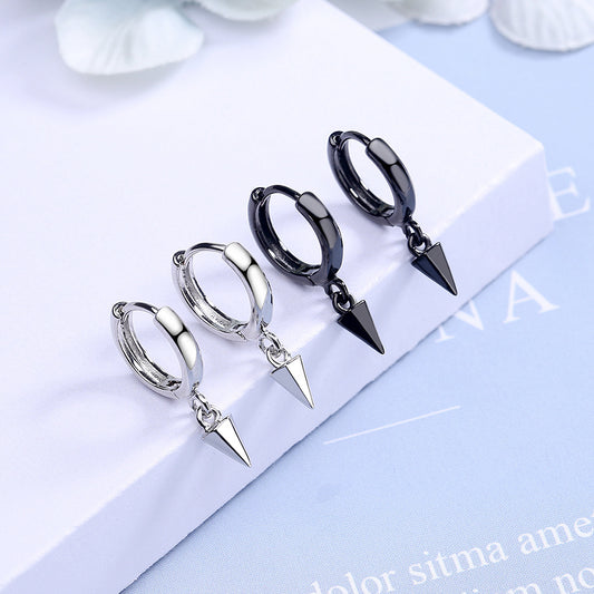 Boucles d'oreilles à motif géométrique à la mode pour femmes, conception conique simple