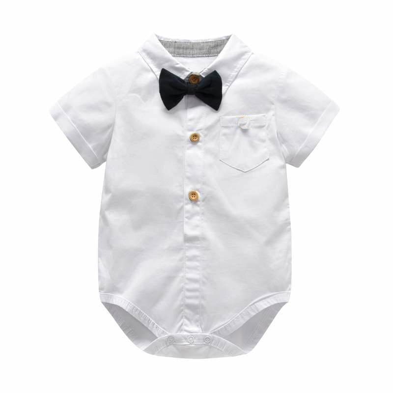 Vêtements pour bébé, pantalon à bretelles, costume à manches courtes, en coton, vêtements d'extérieur pour hommes, tendance