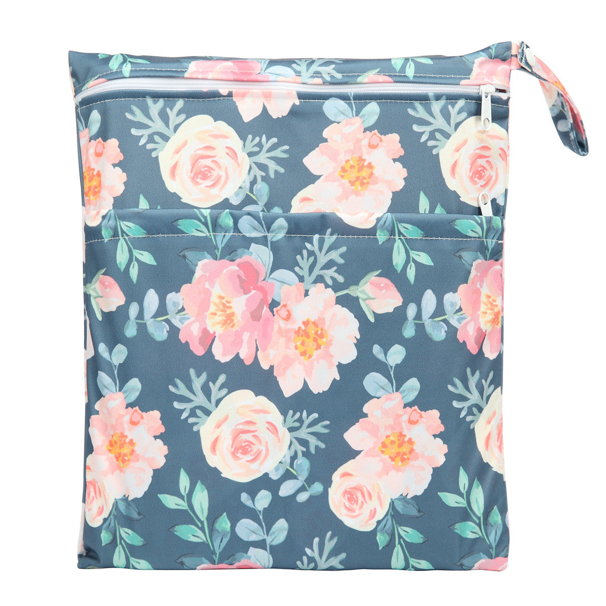 Bolsa de pañales con errores de gran capacidad y doble bolsillo, tamaño mediano