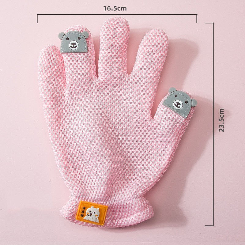 Guante para mascotas Guante de aseo para gatos Guantes para cepillo para quitar el pelo de gato Pelo flotante para gatos Cepillo para quitar el pelo de mascotas Baño para perros Peine de masaje Guantes de depilación de silicona