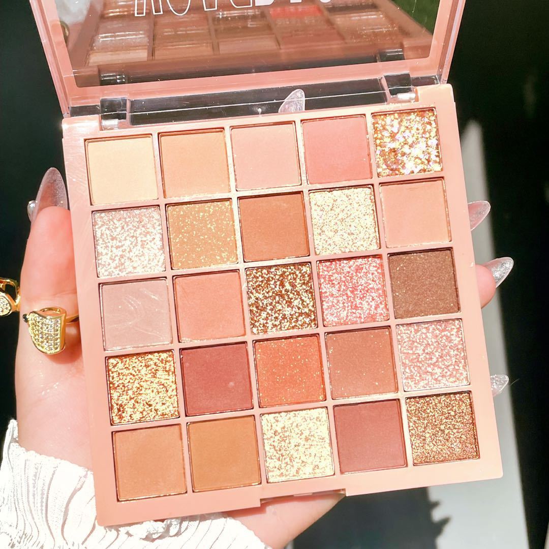 25 colores placa de sombra de ojos brillo mate principiante brillante estudiante sombra de ojos