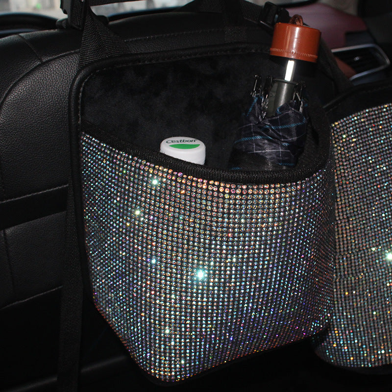 Storage net pocket between car seats