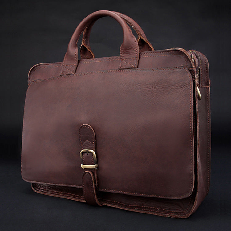 Porte-documents à la mode pour hommes en cuir véritable