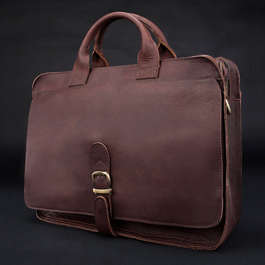 Porte-documents à la mode pour hommes en cuir véritable