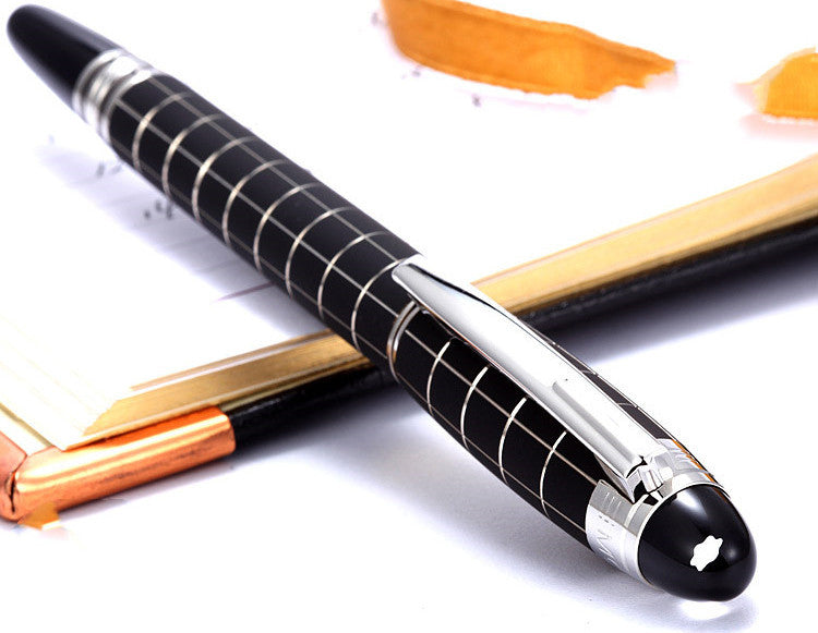 Interstellar Crystal Head Series Bolígrafo Roller de metal Pluma estilográfica Pluma estilográfica clásica de carbono