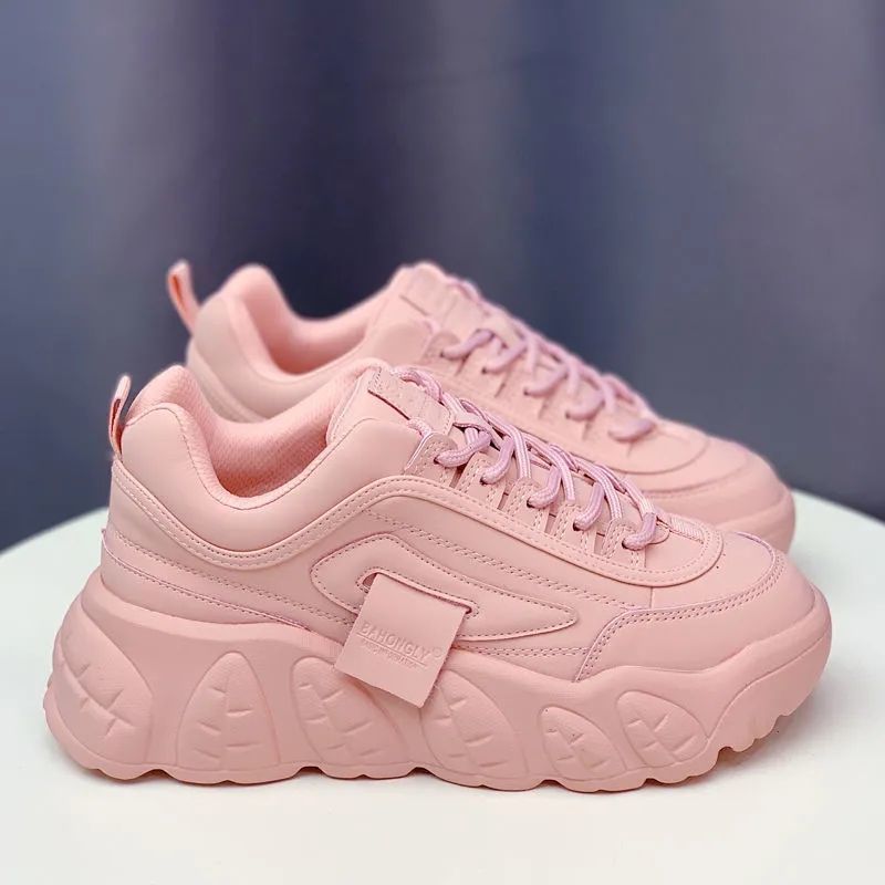 Daddy Shoes Baskets à plateforme décontractées assorties avec tout