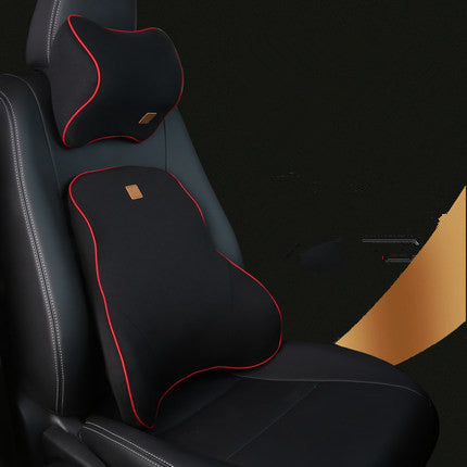 Car Memory Foam Headrest Lumbar Cushion Set