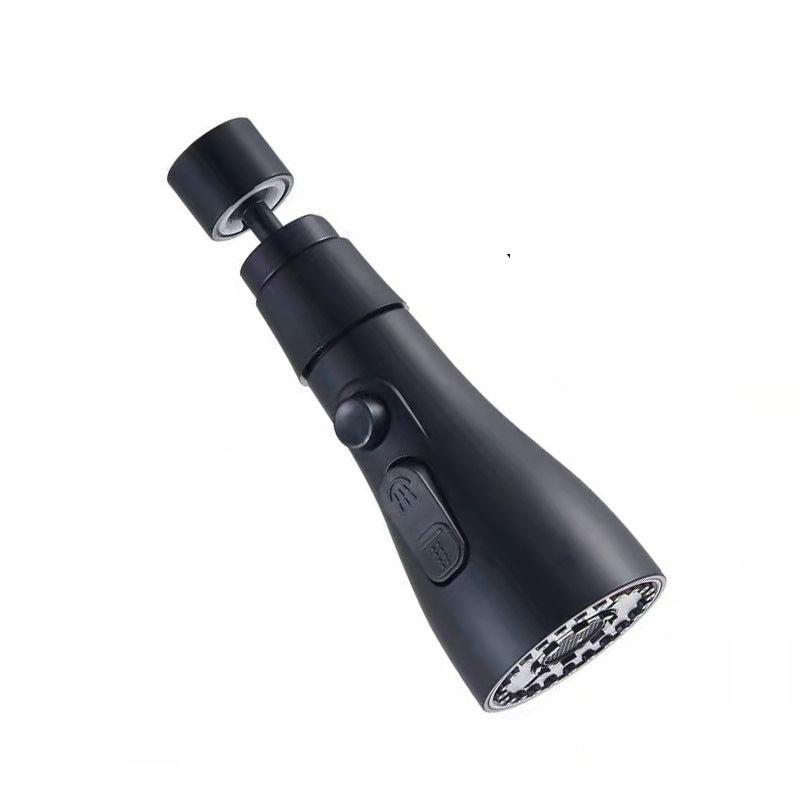 Pulvérisateur de robinet pressurisé universel, anti-éclaboussures, robinet d'eau rotatif à 360 degrés, trois stalles, économie d'eau, adaptateur de buse de robinet