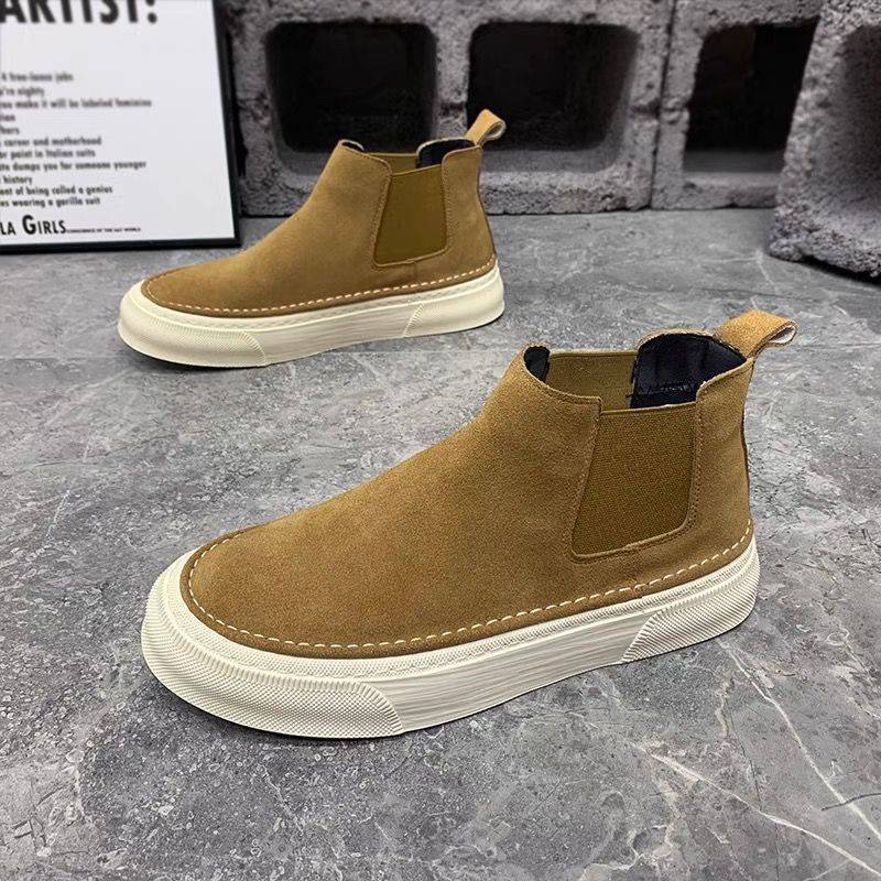 Botas Chelsea Martin informales de caña alta para hombre