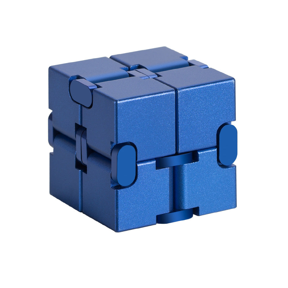 Jouet anti-Stress Cube infini en métal de qualité supérieure, décompresse Portable, jouets relaxants pour enfants et adultes
