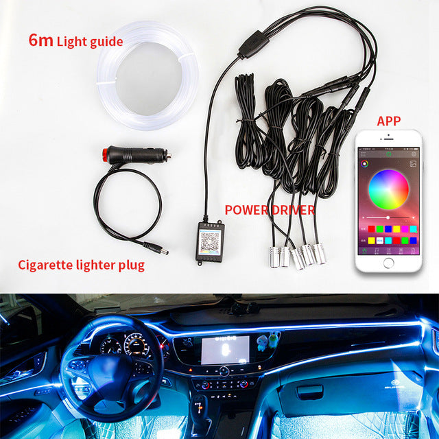 One For Five Car Voice Control Atmosphere Light
