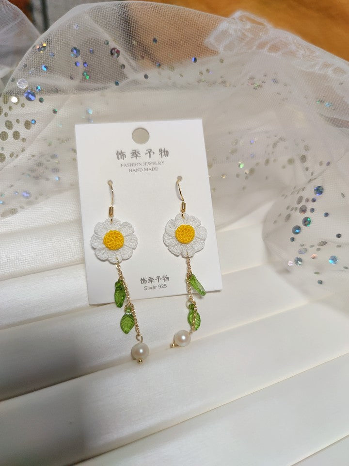 Pendientes Pequeños Hechos A Mano Con Micro Gancho