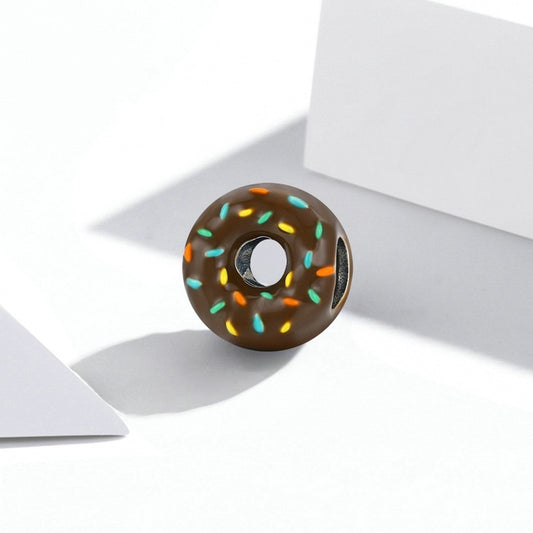 Oil Dripping Food Donut Beads Diy Summer Dessert 925 Silver