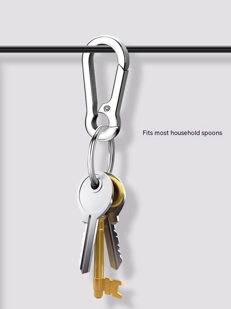 Llavero antipérdida de metal montado en la cintura para hombre