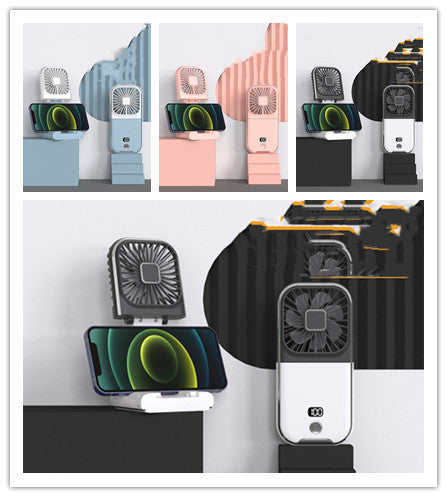 Ventilador pequeño portátil plegable con pantalla digital