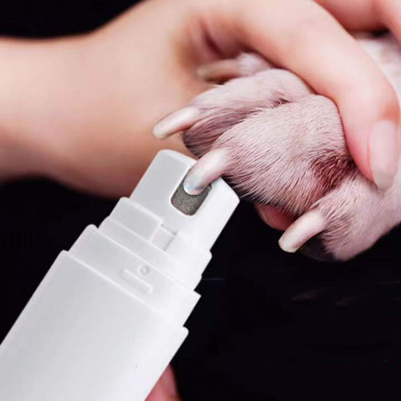 Polisseuse à ongles électrique pour animaux de compagnie, avec lumière, pour le nettoyage des chiens et des chats, produits pour animaux de compagnie