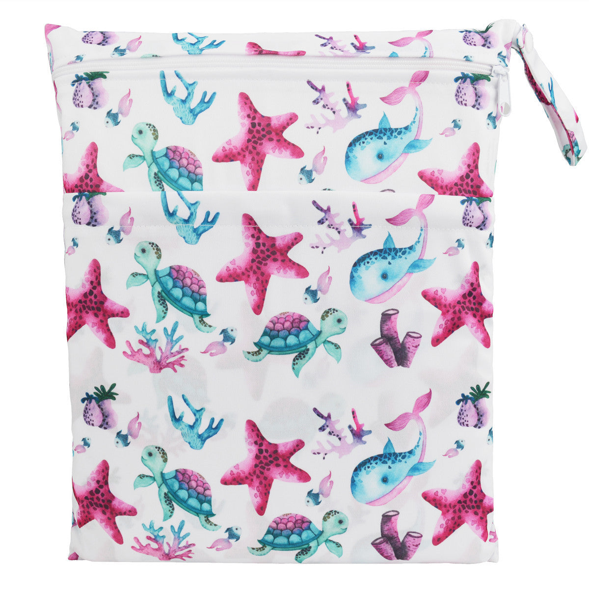 Bolsa de pañales con errores de gran capacidad y doble bolsillo, tamaño mediano