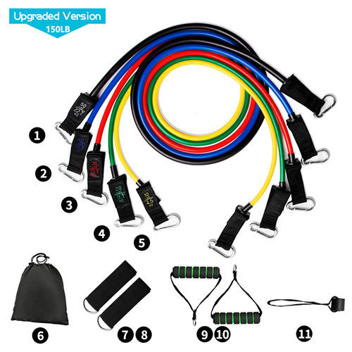 Ensemble d'entraînement de force de corde élastique de corde de traction