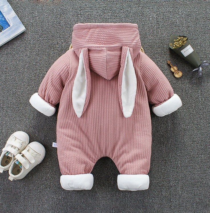 Manteau d'automne et d'hiver, combinaison pour bébé, vêtements pour nouveau-né, combinaison de neige pour garçon, barboteuse chaude, vestes en coton, vêtements de neige pour fille, body