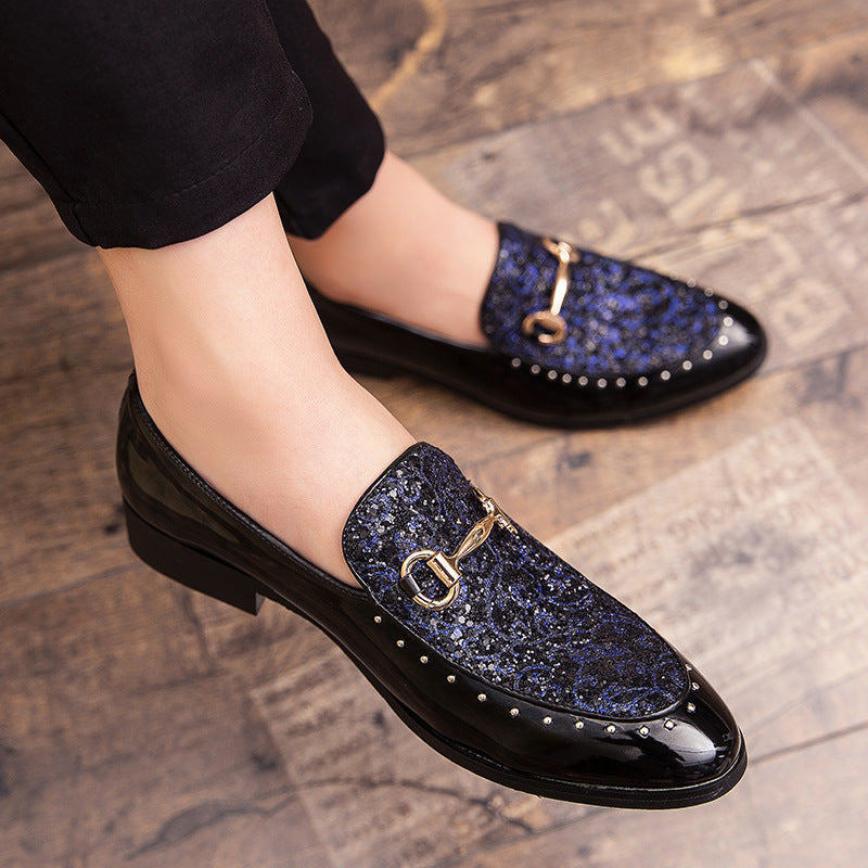 Zapatos de cuero casuales británicos para hombres