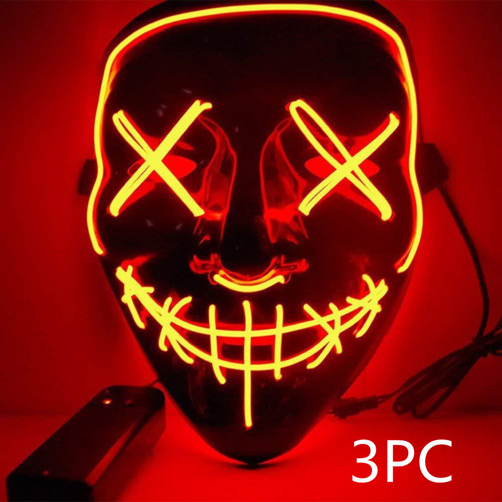 Máscara luminosa Line Up Festive Led Glitter Grimace